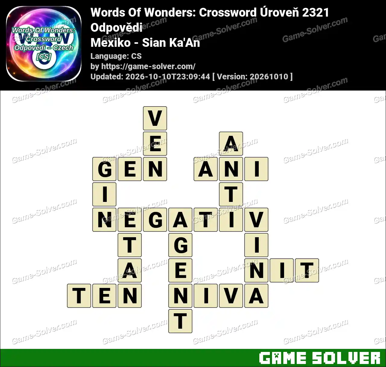 Words Of Wonders: Crossword Úroveň 2321 Odpovědi – Mexiko – Sian Ka’An